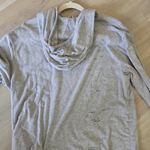 Urban outfitter distressed grey hoodie - Picture 5 of 6